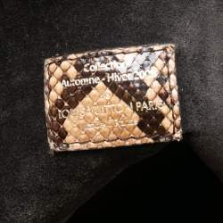 Pre Owned Louis Vuitton Black Monogram Embossed Suede Limited Edition Kohl Whisper Bag