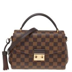 Pre Owned Louis Vuitton Damier Ebene Canvas Croisette Bag