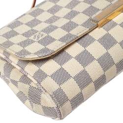 Pre Owned Louis Vuitton Damier Azur Coated Canvas Favorite MM Bag