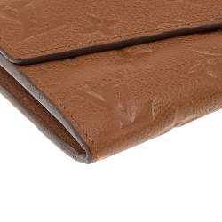 Pre Owned Louis Vuitton Havane Monogram Leather Empreinte Curieuse Wallet