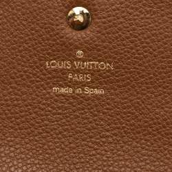 Pre Owned Louis Vuitton Havane Monogram Leather Empreinte Curieuse Wallet