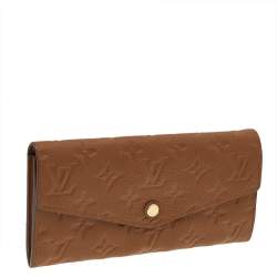 Pre Owned Louis Vuitton Havane Monogram Leather Empreinte Curieuse Wallet