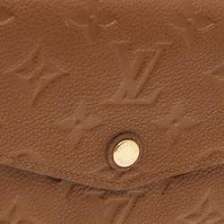 Pre Owned Louis Vuitton Havane Monogram Leather Empreinte Curieuse Wallet