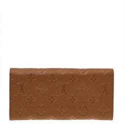 Pre Owned Louis Vuitton Havane Monogram Leather Empreinte Curieuse Wallet