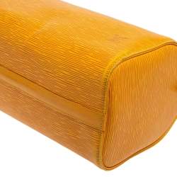 مملوكة مسبقًا حقيبة لوي فيتون سبيدي جلد أيبي أصفر تاسيل 25