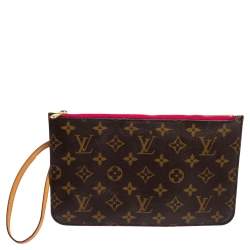 Louis Vuitton Monogram Canvas Neverfull Pochette NM Clutch Louis