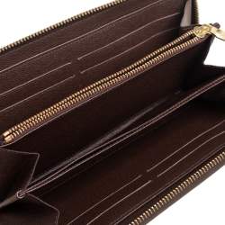 Pre Owned Louis Vuitton Damier Ebene Canvas Zippy Wallet