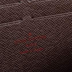 Pre Owned Louis Vuitton Damier Ebene Canvas Zippy Wallet