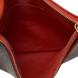 مملوكة مسبقًا حقيبة كلتش لوي فيتون بوشيت بالاس كانفاس مونوغرامي برتقالي 