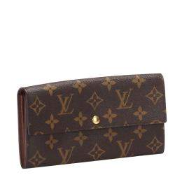Pre Owned Louis Vuitton Monogram Canvas Sarah Wallet
