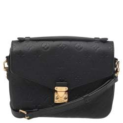 مملوكة مسبقًا Louis Vuitton Black Monogram Empreinte Pochette Métis Bag