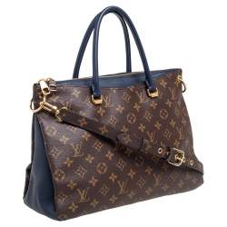 مملوكة مسبقًا Louis Vuitton Full Marine Monogram Canvas Pallas MM Bag