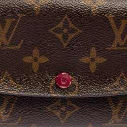 Pre Owned Louis Vuitton Monogram Canvas Emilie Wallet