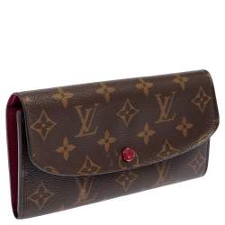 Pre Owned Louis Vuitton Monogram Canvas Emilie Wallet