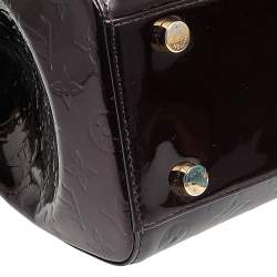 Pre Owned Louis Vuitton Amarante Monogram Vernis Brea GM Bag