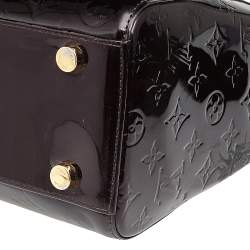 Pre Owned Louis Vuitton Amarante Monogram Vernis Brea GM Bag