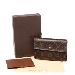مملوكة مسبقًا محفظة لوي فيتون بورت تريسور إتول بابييه كانفاس مونوغرامي