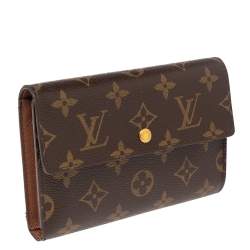 مملوكة مسبقًا محفظة لوي فيتون بورت تريسور إتول بابييه كانفاس مونوغرامي