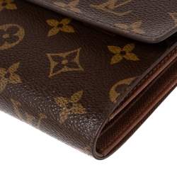 مملوكة مسبقًا محفظة لوي فيتون بورت تريسور إتول بابييه كانفاس مونوغرامي