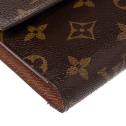 مملوكة مسبقًا محفظة لوي فيتون بورت تريسور إتول بابييه كانفاس مونوغرامي