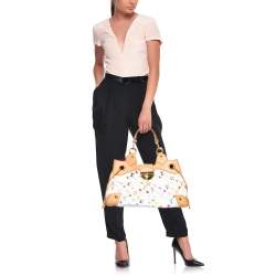 مملوكة مسبقًا Louis Vuitton White Monogram Multicolore Canvas Ursula Bag