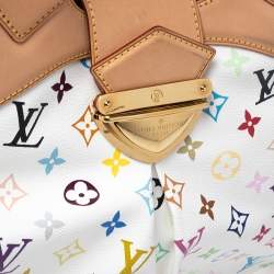 مملوكة مسبقًا Louis Vuitton White Monogram Multicolore Canvas Ursula Bag