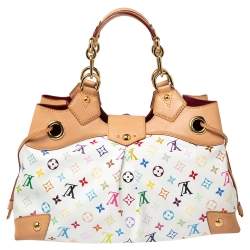 مملوكة مسبقًا Louis Vuitton White Monogram Multicolore Canvas Ursula Bag
