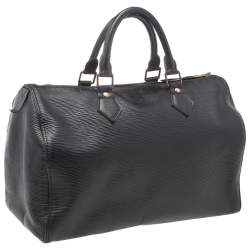 Pre Owned حقيبة لوي فيتون سبيدي جلد أيبي أسود 35