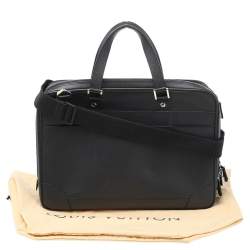 Pre Owned Louis Vuitton Black Taiga Leather Alexander Briefcase