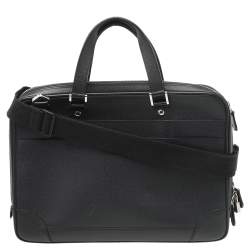 Pre Owned Louis Vuitton Black Taiga Leather Alexander Briefcase
