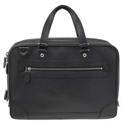 Pre Owned Louis Vuitton Black Taiga Leather Alexander Briefcase
