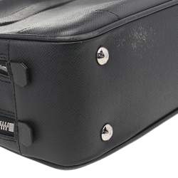 Pre Owned Louis Vuitton Black Taiga Leather Alexander Briefcase