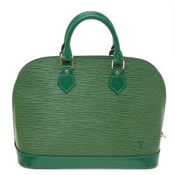 Louis Vuitton Alma Epi Leather Borneo Green Handbag