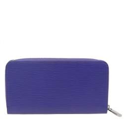 مملوكة مسبقًا Louis Vuitton Purple Epi Leather Zippy Wallet