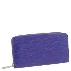 مملوكة مسبقًا Louis Vuitton Purple Epi Leather Zippy Wallet