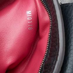 Pre Owned Louis Vuitton Black Leather And Python Capucines PM Bag