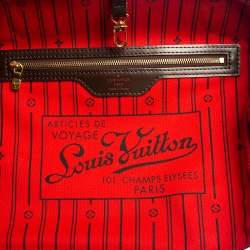 Louis Vuitton Damier Ebene Canvas Neverfull MM Bag