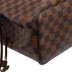 Louis Vuitton Damier Ebene Canvas Neverfull MM Bag