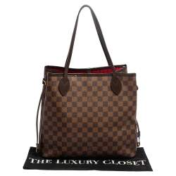 Louis Vuitton Damier Ebene Canvas Neverfull MM Bag