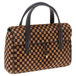 مملوكة مسبقًا Louis Vuitton Damier Sauvage Calfhair Limited Edition Lionne Spawn Bag