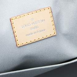 Pre Owned Louis Vuitton Silver Monogram Vinyl Limited Edition Miroir Lockit Bag