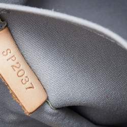 Pre Owned Louis Vuitton Silver Monogram Vinyl Limited Edition Miroir Lockit Bag