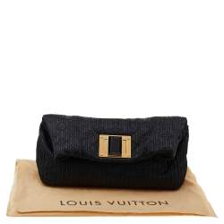 مملوكة مسبقًا Louis Vuitton Black Altair Monogram Motard Pochetto Clutch Bag