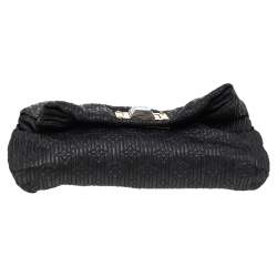 مملوكة مسبقًا Louis Vuitton Black Altair Monogram Motard Pochetto Clutch Bag