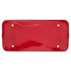 Pre Owned Louis Vuitton Pomme D’amour Monogram Vernis Alma GM XL Bag