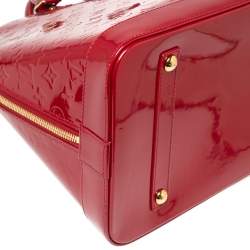 Pre Owned Louis Vuitton Pomme D’amour Monogram Vernis Alma GM XL Bag