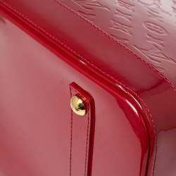 Pre Owned Louis Vuitton Pomme D’amour Monogram Vernis Alma GM XL Bag