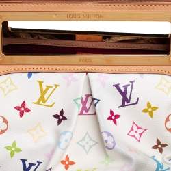 مملوكة مسبقًا Louis Vuitton White Monogram Multicolore Canvas Judy GM Bag