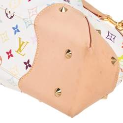 مملوكة مسبقًا Louis Vuitton White Monogram Multicolore Canvas Judy GM Bag
