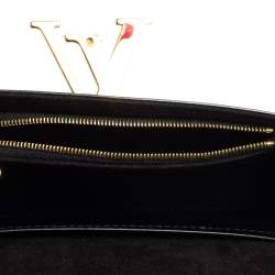 Pre Owned Louis Vuitton Black Leather Chain Louise MM Bag